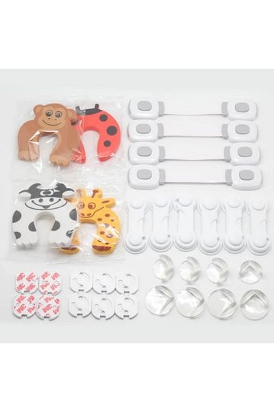 Empria Set Of 32 Pieces Of Furniture And Socket Protectors For Child Safety