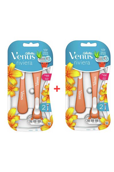 Gillette Venus Venus Riviera Disposable Women's Razor Set of 2 Pack of 2
