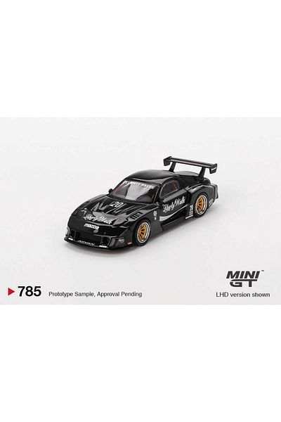 mini gt 1/64 Mazda Rx-7 Lb-Super Silhouette Liberty Walk Black Mgt00785