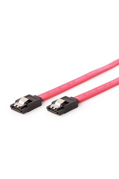 Gembird Cablu de date SATA Gembird CC-SATAM-DATA-0.1M, Serial ATA III, 10 cm (Rosu)