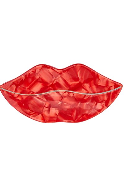 TAKIŞTIR Red Color Lip Figured Bone Latch Buckle