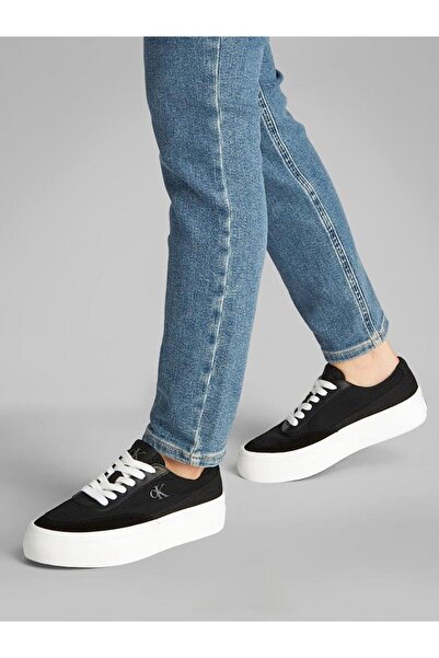 Calvin Klein Kadın VULC FLATFORM LOW CV MIX MG Sneaker