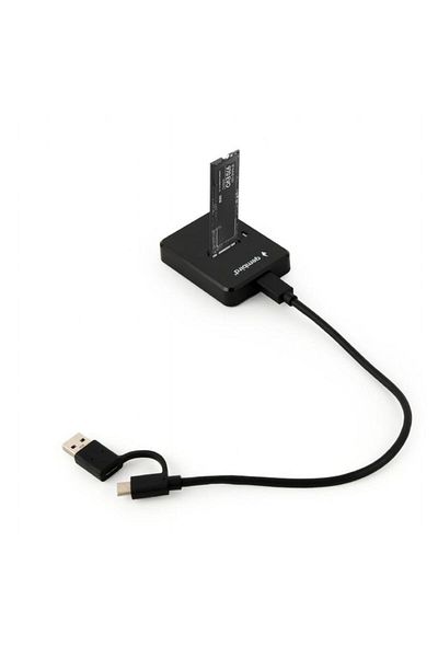 Gembird Gembird Desktop Docking Station USB Type-C, M.2, SATA, NVME (Black)