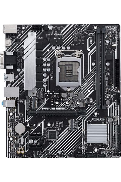 STOREMAX Prime B560M-K Intel B560 Lga1200 Ddr4 4800 HDMI Vga 2X M2 Usb3.2 Aura Rgb Matx 5X Protection I