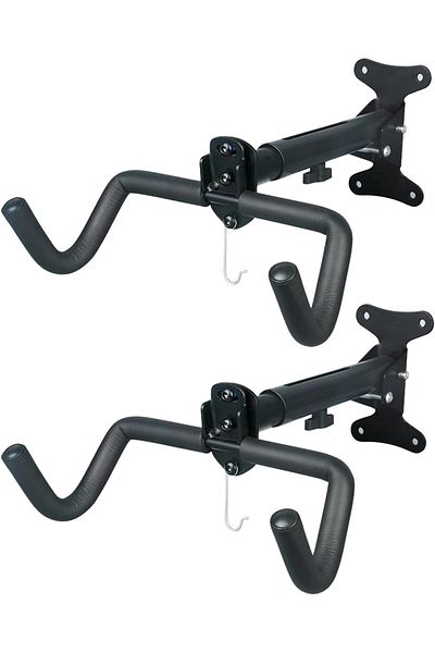 COOYA Bicycle Wall Mount Hanger, Foldable Adjustable, for Mountain Bikes, Hybrid Bikes (2Pack)
