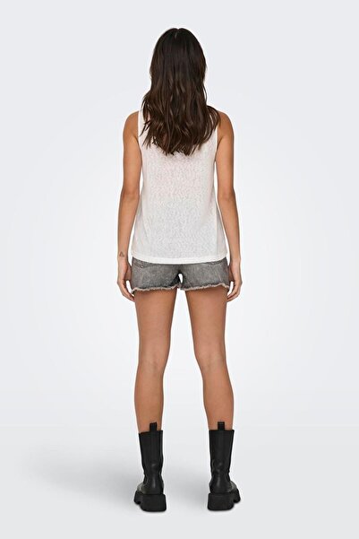 ONLY ONLFRIDA TANK TOPJRS NOOS Γυναικείο Λευκό Μπλουζάκι - 15194667