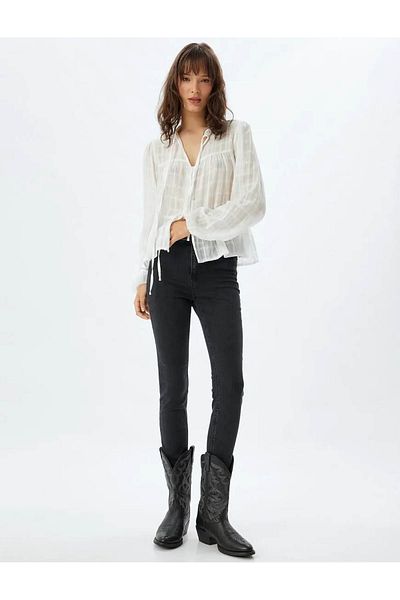 Koton Women's Black Jeans - 5Wal40205Md