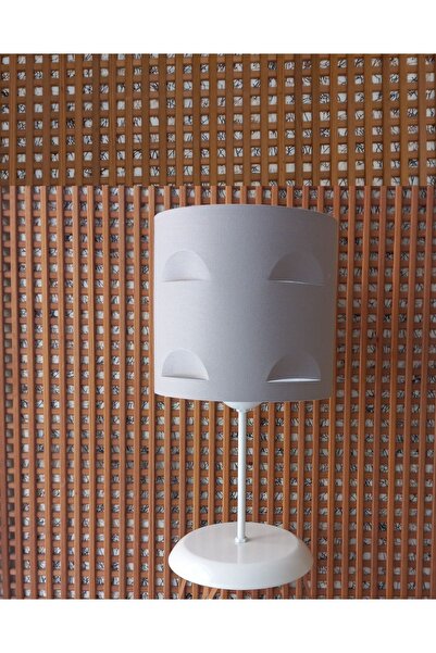 teknotrust Grey Motif Fabric Covered Bedroom Young and Children's Room Lampsh...