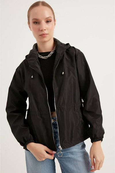 OYERGA MODA Women's Hooded Raincoat