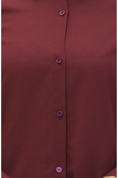sefamerve Düğmeli Tunik 6122-02 Mürdüm
