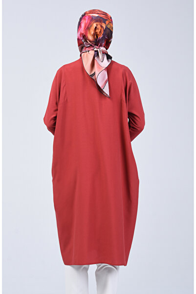 sefamerve 6433-08 Μοντέλο Dark Onion Shell Raglan μανίκι τουνίκ