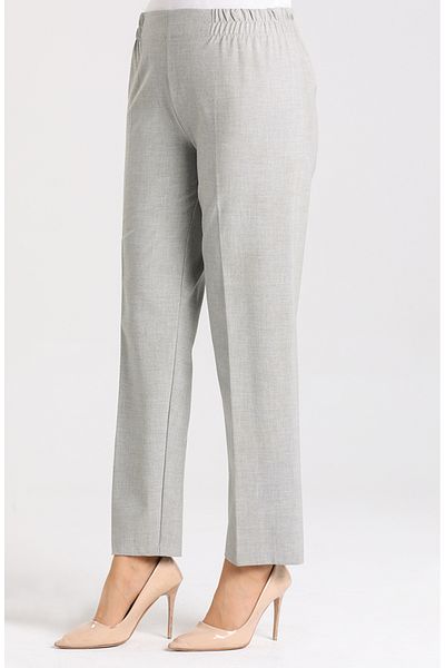 sefamerve 1983A-01 Model Pantaloni gri cu talie elastică