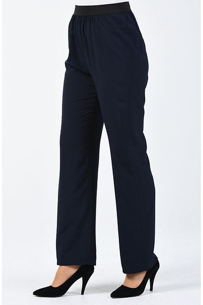 sefamerve Marineblaue Wanderhose aus Viskose – 6434-01