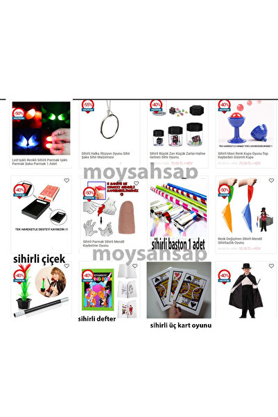 moysahsap party&ahşap Dev Sihirbazlık Seti Basit Ve Etkileyici 14 parça çocuk  model