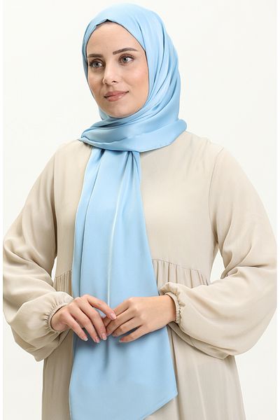 sefamerve Şal Nursema Sky Blue Silk Sand - 81001-39