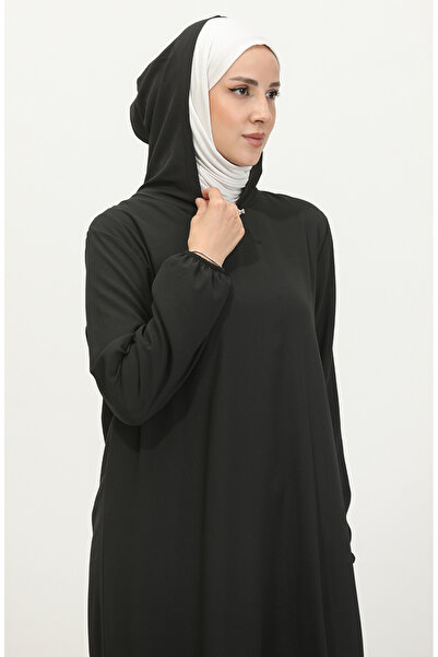 sefamerve Black Hooded Araboy Tunic - 1692-03