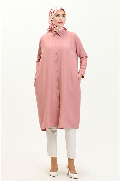 sefamerve 6433-01 Μοντέλο Raglan Sleeve Tunic - Μοτίβο με κέλυφος κρεμμυδιού