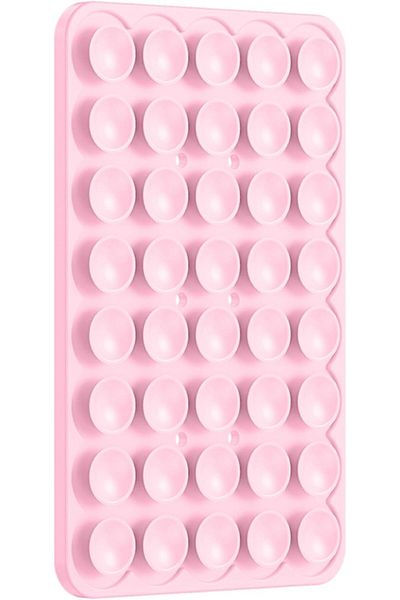 STOREMAX Ezg Phone Stick-On Silicone Suction Cup Phone Holder on the Back of the Phone, Phone Case Holder, All Mobile