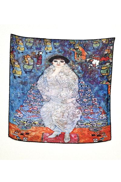 Deriderim Gustav Klimt Baronesa Elisabeth Pattern Colorat Multifunctional Colorat Patrat 45x45 Bandana