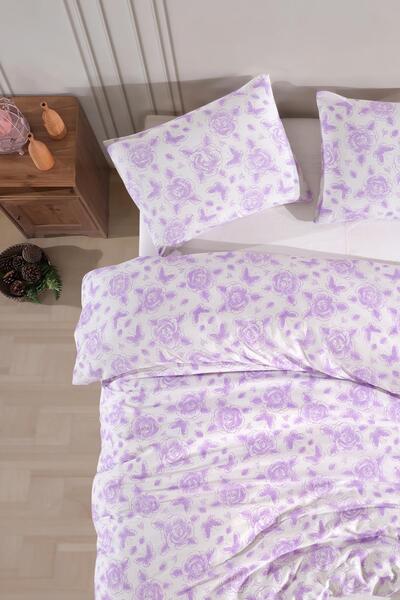 Zeynep Tekstil Cotton Single Quilt Cover Set | Duvet Cover and Pillowcase | Bed Without Sheet