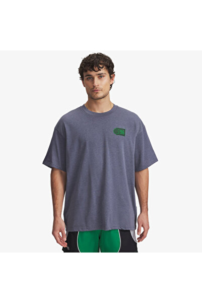 Under Armour Courtside 96 Hoop Erkek Gri T-Shirt