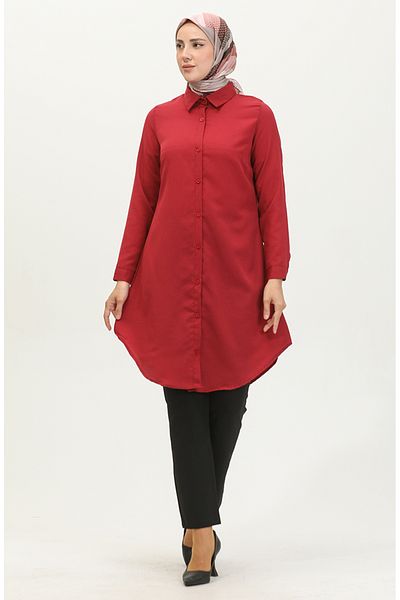 sefamerve Tunica Rosie Claret Nasturi - Model 6122-08