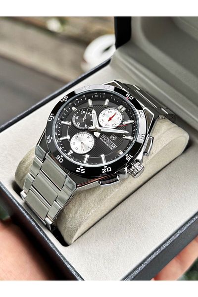 Homies Steel with Calendar Multifunction Guaranteed Men's Wristwatch Wristband Gift Hm883E