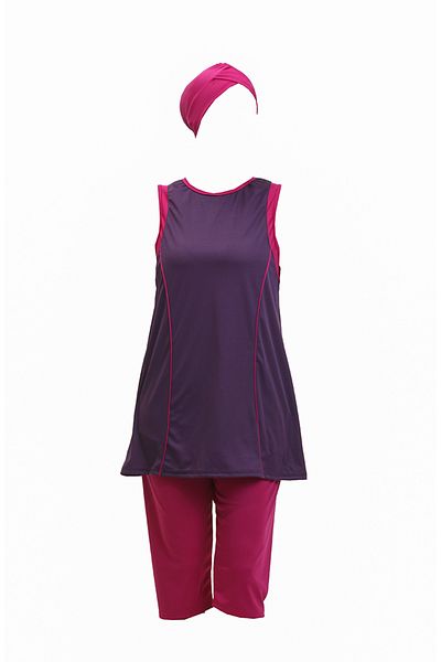 sefamerve Plum Αμάνικο Μαγιό Πισίνας - 2403-02