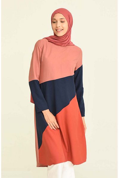 sefamerve Viscose Tunic 6447-04 - Τριών τεμαχίων, Λεπτομέρεια από κέλυφος κρεμμυδιού