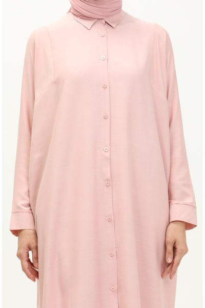 sefamerve Powder Colored Raglan Sleeve Tunic - 6433-19