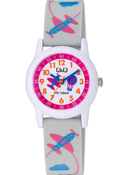 Q&Q Qq V22A-021Vy Water Resistant Gray Children's Wristwatch