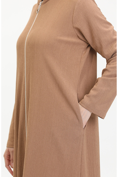 sefamerve Mink Hooded Sports Ferace 5104-01