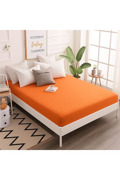 Prime Sleeks 100% Cotton Fitted Sheet Double Fitted Sheet 160X200Cm