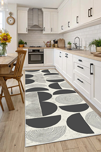 Evimle Makinede yıkanabilir kaymaz taban leke tutmaz mutfak halısı salon halı...