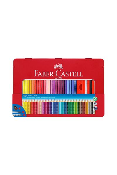 Faber Castell Colored Pencils 48 Colors Metal Box Grip 2001 Faber-Castell