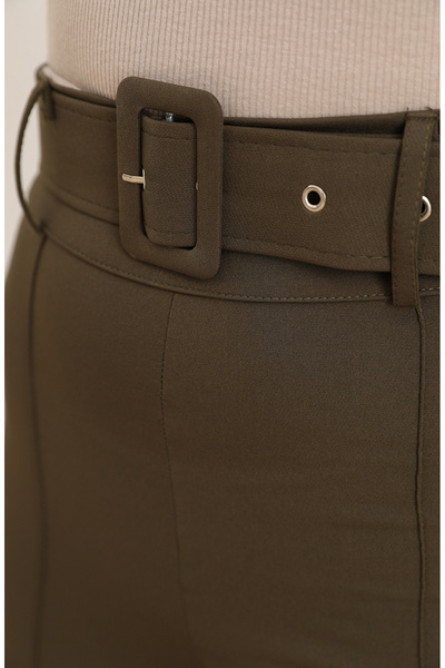 sefamerve İspanyol Paça Pantolon 6565-02 Haki