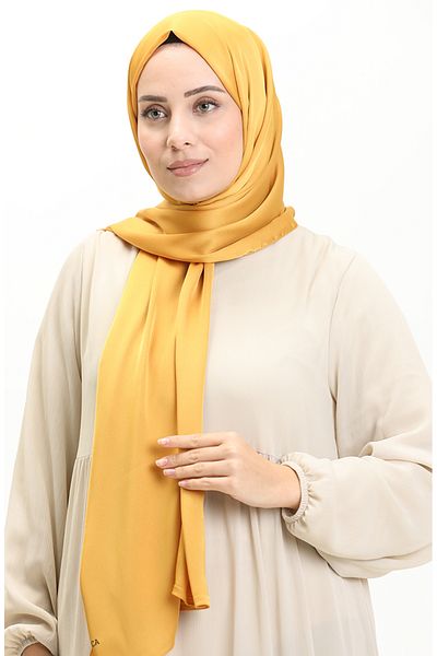 sefamerve Nursema Mustard Silk Sand Shawl - 81001-05