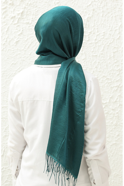 sefamerve Abiye Parlak Şal 2006-12 Petrol Mavisi