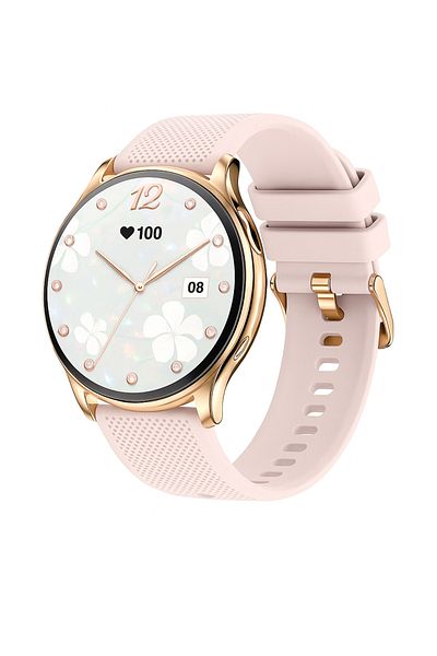 iOsuite Smartwatch, 1.32" AMOLED, Fitness & Health Tracker, Bluetooth, Android/iOS – Pink