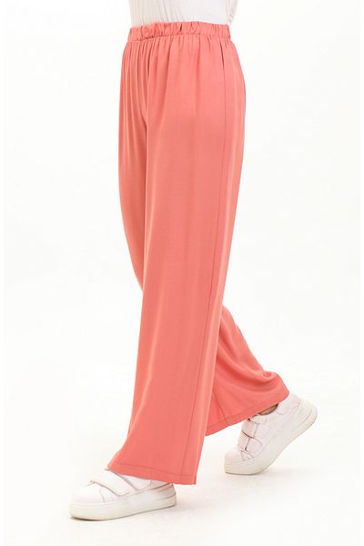 sefamerve Pantaloni largi cu model de coajă de ceapă cu talie elastică - 1143-04