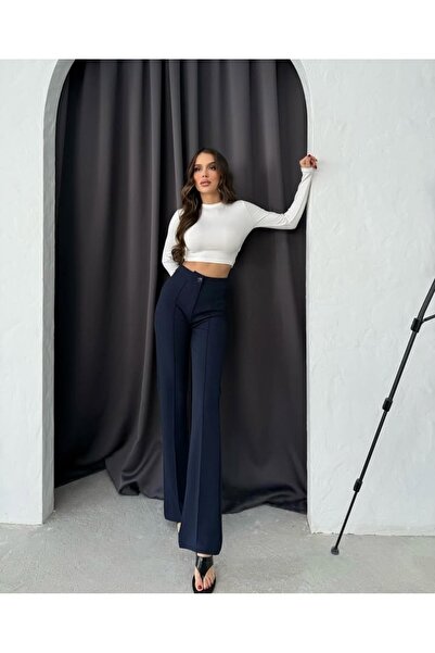 Dona Carmita Palazzo Likralı Pantolon