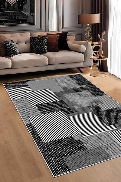 Evimle Makinede yıkanabilir kaymaz taban leke tutmaz mutfak halısı salon halı...