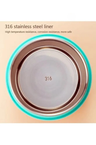 COOYA 710ml Stainless Steel Lunch Box, with Spoon, Food Heat Preservation Tank, Heat Preservation