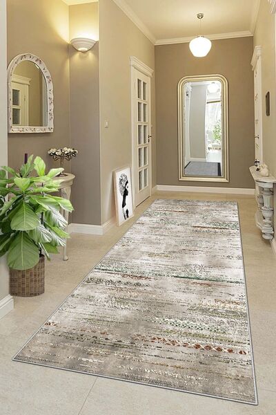 df home Kesme Yolluk Halı Koridor Halı Hol Halısı Kaymaz Taban Yıkanabilir