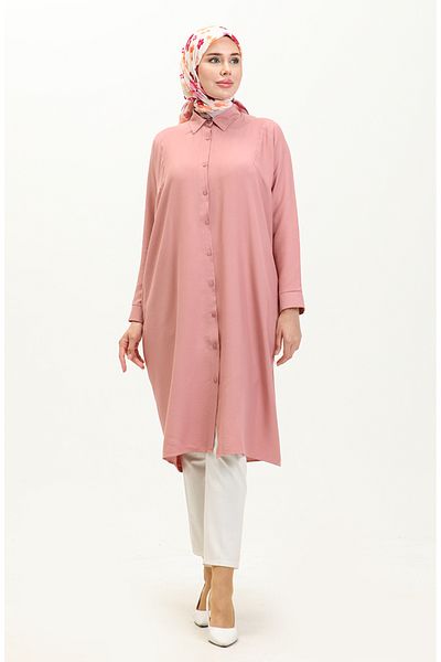 sefamerve 6433-01 Μοντέλο Raglan Sleeve Tunic - Μοτίβο με κέλυφος κρεμμυδιού