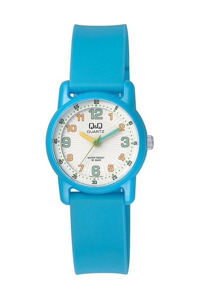 Q&Q Qq Vr41J003Y Water Resistant Blue Children's Wristwatch