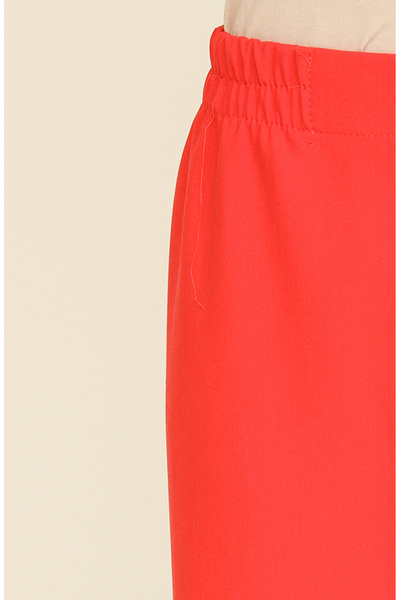 sefamerve Beli Lastikli Pantolon 2034-21 Kırmızı
