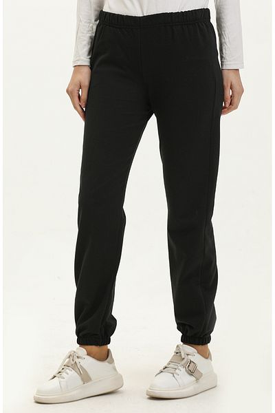 sefamerve Μαύρο Jogger Sweatpants - Ελαστική μέση 23003-01