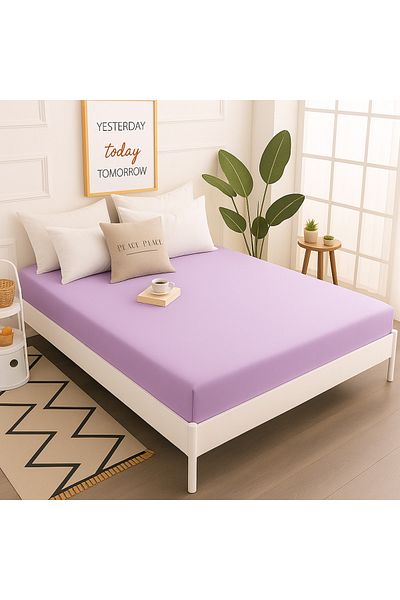 Prime Sleeks 100% Cotton Fitted Sheet Double Fitted Sheet 160X200Cm