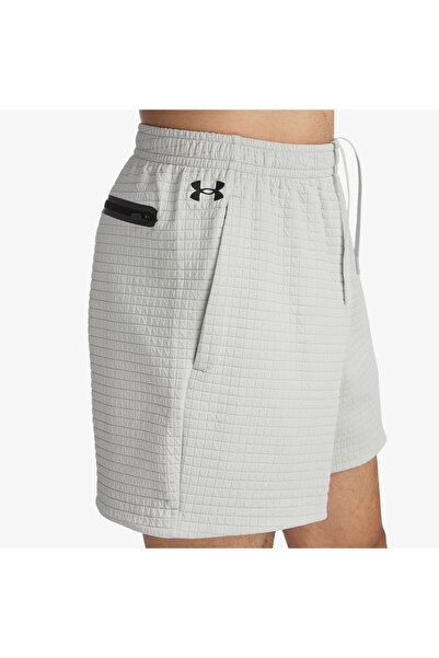 Under Armour Fleece Grid Erkek Gri Şort